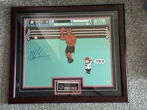 Caja de sombras firmada por Mike Tyson Punchout con certificado de controlador Steiner - Imagen 1 de 11