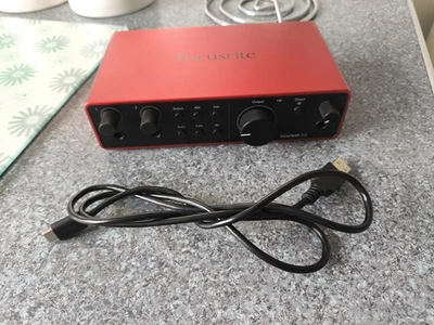 Focusrite Scarlett 2i2 4th Gen. USB Audio Interface - Red - Image 1 of 4