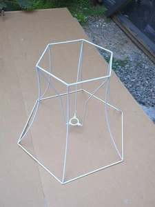 Vintage Large LAMPSHADE FRAME T5 Could Be Small Standard Lamp - Picture 1 of 7