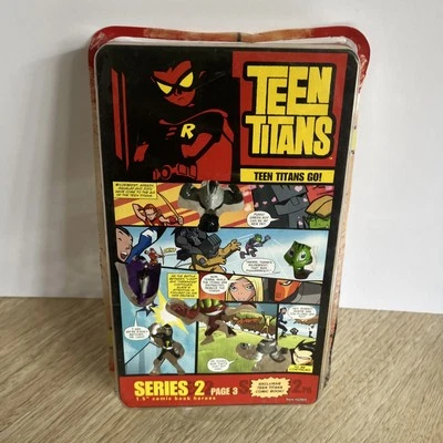 Teen Titans Go! 1.5" Comic Book Heros Series 2 Page 3 Cyborg Raven Bandai “Read” - Image 1 of 4