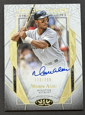 2022 TOPPS TIER ONE AUTO MOISES ALOU SIGNED AUTOGRAPH TIER ONE TALENT /299 - Image 1 of 2