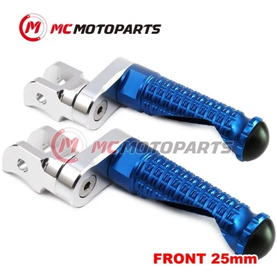For BMW K1300R / S 09-15 14 13 12 11 10 MPRO 25mm Extended BLUE Front Foot Pegs - Imagem 1 de 4