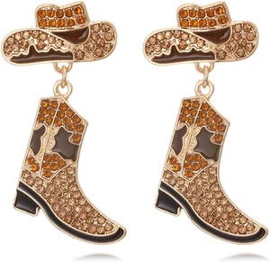 Orecchini western outfit da donna ovali argento orecchini pendenti turchese western - Foto 1 di 6