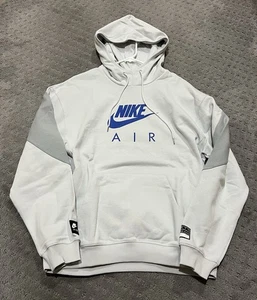 NEU Nike Air Fleece Hoodie Herren Gr. M HJ0273-009 Photon Dust Smoke Grey Royal - Bild 1 von 7
