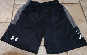 Under Armour Boys Activewear Shorts. Ysm. Black&gray.  Pockets. Elastic... - Picture 1 of 4