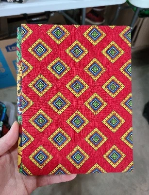 Libro de fotos Vera Bradley Villa rojo con doble marco 5x7 retirado 2004 nuevo Foto 1 de 4