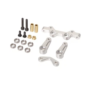 LCX 1/10 RC Truck Car Front Steering Arm Set Bridge Upgrades for Tamiya DT-04 - Picture 1 of 7