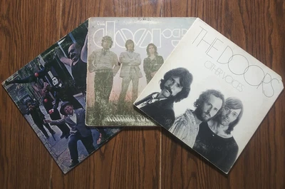 THE DOORS - Lot of 3 Vinyl LP Records Strange Days Waiting For Sun Other Voices - Image 1 of 4