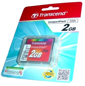 2GB Transcend speed 133x Compactflash Memory Card for NIKON CANON CF New NIB NOS - Picture 1 of 6