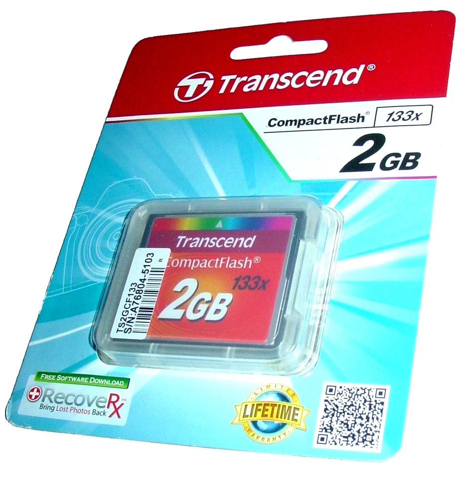 Transcend - Compact Flash 2gb 133x Cf2gb133 Memory Card