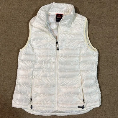 Женский большой белый кремовый пуховик Gerry с легкими карманами на молнии [M640] - Изображение 1 из 4