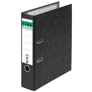 ELBA rado Wolkenmarmor Ordner schwarz marmoriert Karton 8,0 cm DIN A4 - Bild 1 von 1