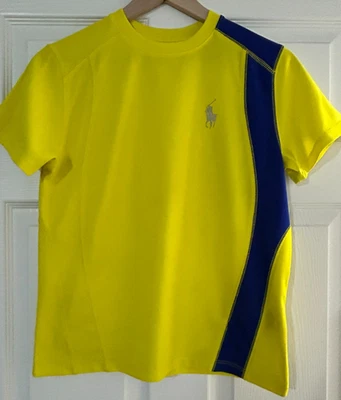 Polo Sport Ralph Lauren Performance Shirt Youth Medium Yellow - Image 1 of 4