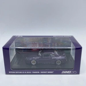 NISSAN SKYLINE GT-R R33 RHD PURPLE 1/64 DIECAST BY INNO MODELS IN64-R33P-PPL - Picture 1 of 4