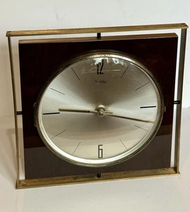 Vintage MID CENTURY MOD MCM CLOCK RUNNING - Picture 1 of 11