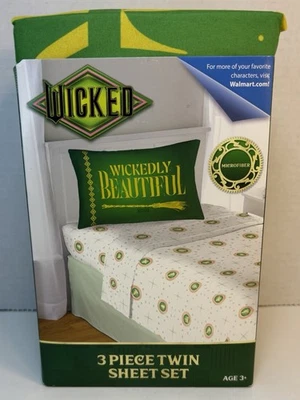 Wicked 3pc Twin Sheet Set New In Package - Image 1 of 4