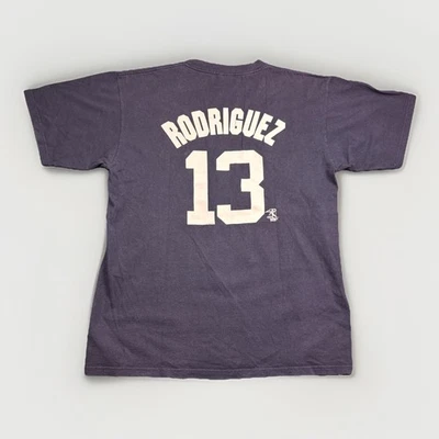 VINTAGE New York Yankees Majestic Alex Rodriguez Blue T Shirt Jersey Men’s XL - Image 1 of 4