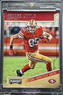 Tarjeta de inversión George Kittle RARA ROOKIE RC PANINI 49ERS Foto 1 de 2