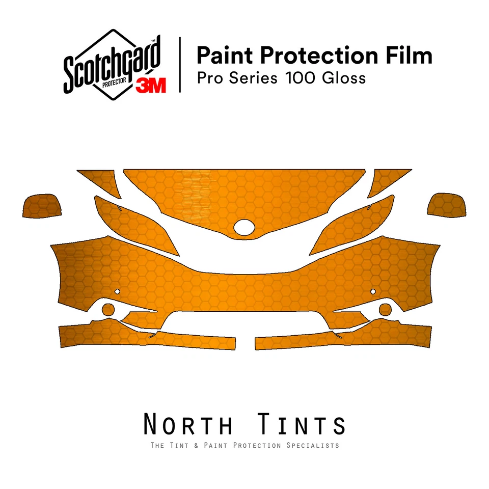 Sujetador transparente película de protección de pintura precortada serie 3M PRO Toyota Sienna 2011-2017 PPF Foto 1 de 4