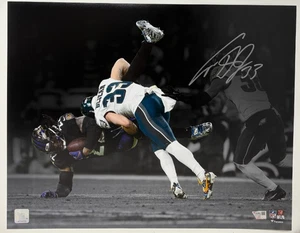 Cooper DeJean Signed Tackle VS Henry Eagles 16x20 Photo Fanatics COA 192 - Picture 1 of 4