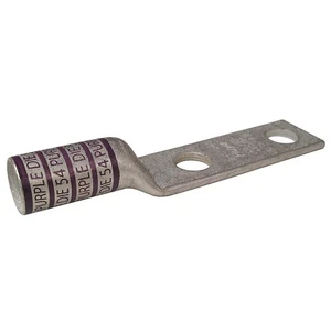 GRAINGER APPROVED 24C384 TwoHoleLugCmprsnConn,Long,Purple,54 24C384 - Picture 1 of 1