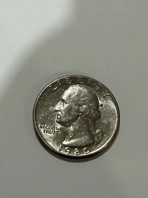 1980 D WASHINGTON QUARTER .25 US Cents Denver Mint Nice Vintage Coin - Image 1 of 4