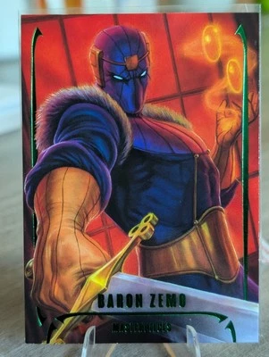 BARON ZEMO #41 Emerald Green 17/25 2024 Marvel Masterpieces Nahuel Grego NM - Image 1 of 2