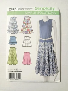 2609 Simplicity Sewing Pattern.  Womens Pull On Skirts. Size 16-24 - Picture 1 of 3