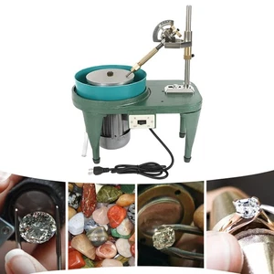 Máquina facetadora de gemas amoladora plana de piedras preciosas joyería cortador lapidario pulidora 180 W - Imagen 1 de 17