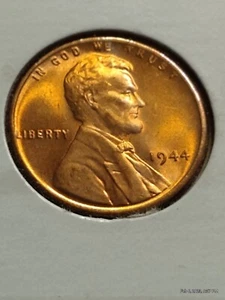 1944 P Lincoln Wheat Cent Brilliant Uncirculated (BU) Choice Penny - Picture 1 of 3