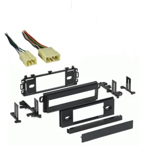 Fits Mitsubishi Mighty Max 87-96 SDIN Stereo Harness Radio Install Dash Kit - Picture 1 of 3
