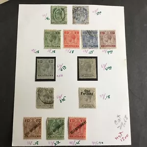 Malta KGV 1914 # 21,24,49,50,51,53,58,52,69,97,86,87,88 STAMPS - Picture 1 of 12