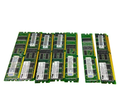 73P2868 I GENUINE IBM 512MB DDR SDRAM Memory 2x256 MB PC2100 ECC DIMM 73P2872 - Image 1 of 4