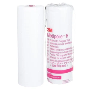 3M Medipore H Cloth Medical Tape, 8 Inch x 10 Yard, White , 1 roll 2868 - Picture 1 of 5
