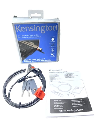 Kensington Keyed Laptop Lock New Computer Security Cable Safety Lock Durable - Image 1 of 4