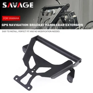 For YAMAHA Tracer 9/GT 21-2024 GPS Navigation Mount Bracket Handlebar Extension - Picture 1 of 20