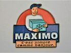 J8:) Enamel Maximo Comme Bonjour Delivery Advertising lapel tie pin badge