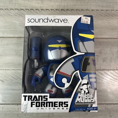SOUNDWAVE  Transformers Universe Mighty Muggs Series 1 - Vinyl Figure - Sealed - Image 1 of 4