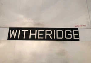 Devon Tiverton 212 Area Vintage Linen Bus Blind 1960’s 31"- Witheridge - Picture 1 of 6
