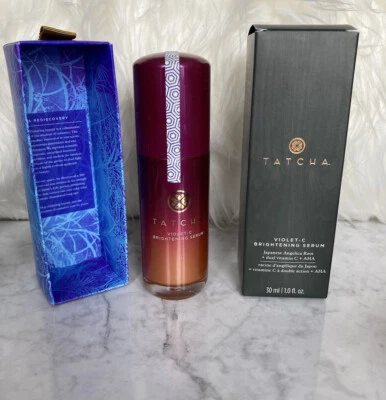 TATCHA Violet-C BRIGHTENING SERUM 1 OzFULL SIZE RET $88 FRESH - Image 1 of 3