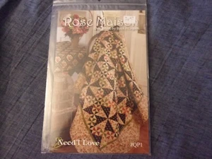 Need'l Love Rose Maison QP1 Quilt Pattern by Becky Cogan - NEW - Picture 1 of 3