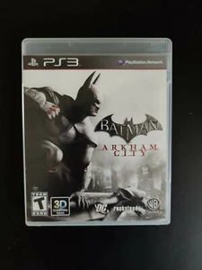 Batman Arkham City Sony PlayStation 3 Complete Manual CIB PS3 Black Label - Foto 1 di 3