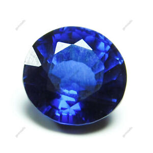 5 Ct Natural Sapphire Certified Gemstone Kasmiri Ceylon Blue Round Ring Size