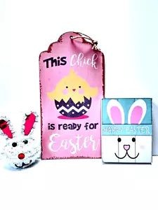Seasonal Easter Bunny Decor Bundle - Picture 1 of 2