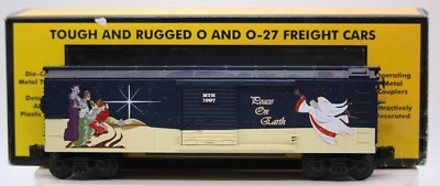 MTH 1997 'Good Will Towards Men'  Holiday Box Car 30-7416 O Gauge 1:48 Scale - Image 1 of 4