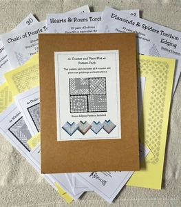 Place Mat and Coaster Pattern Pack - Original Design by Harlequin Lace - Picture 1 of 5