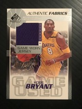 2003-04 SP GAME USED AUTHENTIC FABRICS GAME-WORN LAKERS 8 JERSEY KOBE BRYANT SSP