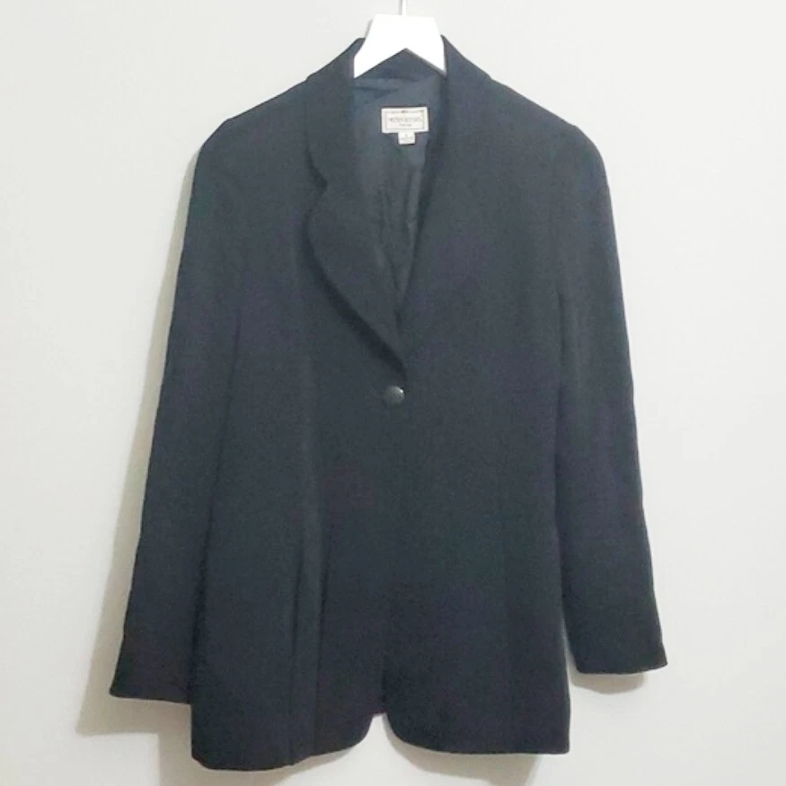 Blazer Henri Bendel Vintage Negro Talla 8 Foto 1 de 3