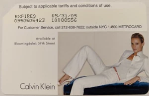 Calvin Klein Metrocard, Expired Mint condition - Picture 1 of 2