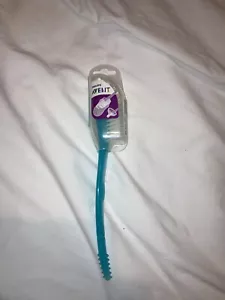 AVENT Bottle Brush - Blue Nipple Teat Baby BPA Free Easy Cleaning SCF145/06 - Picture 1 of 3
